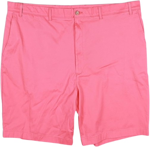 Washed Chino Flat Front Shorts